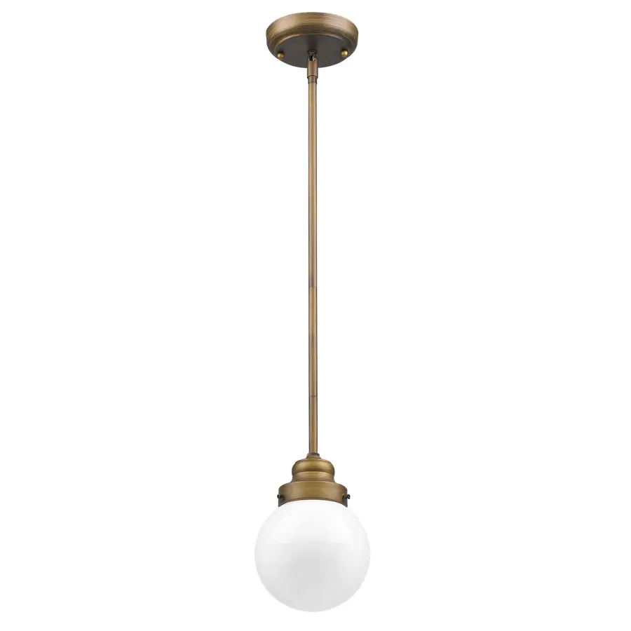 Portsmith 1-Light Pendant in Raw Brass - Image 1