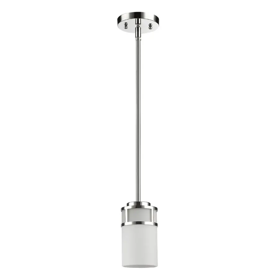 Alexis 1-Light Pendant in Polished Nickel