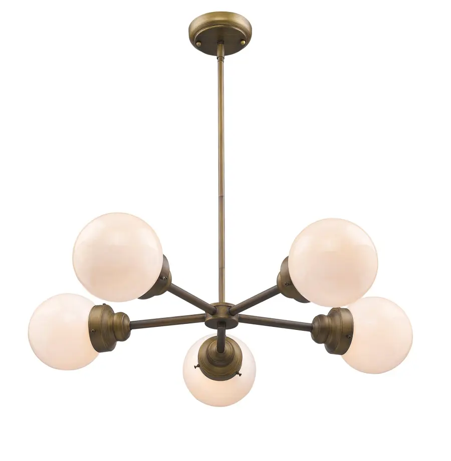 Portsmith 5-Light Chandelier in Raw Brass - Image 2