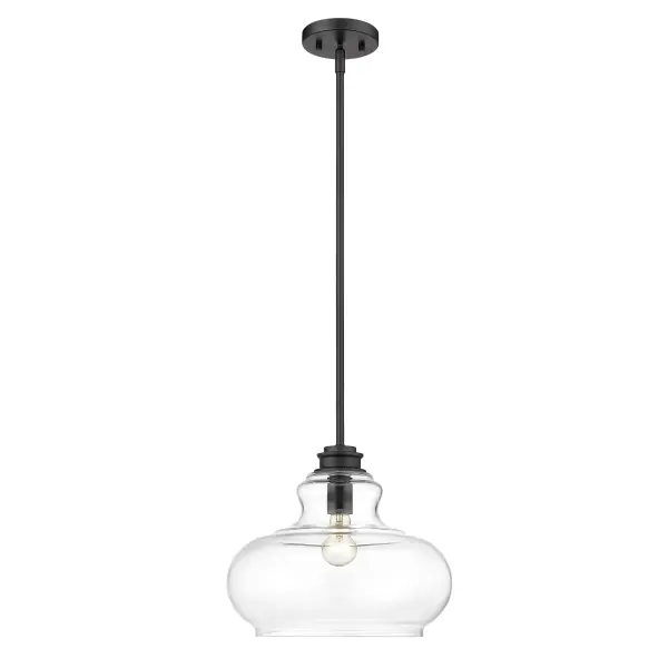 Torrel 1-Light Pendant in Matte Black - Image 4