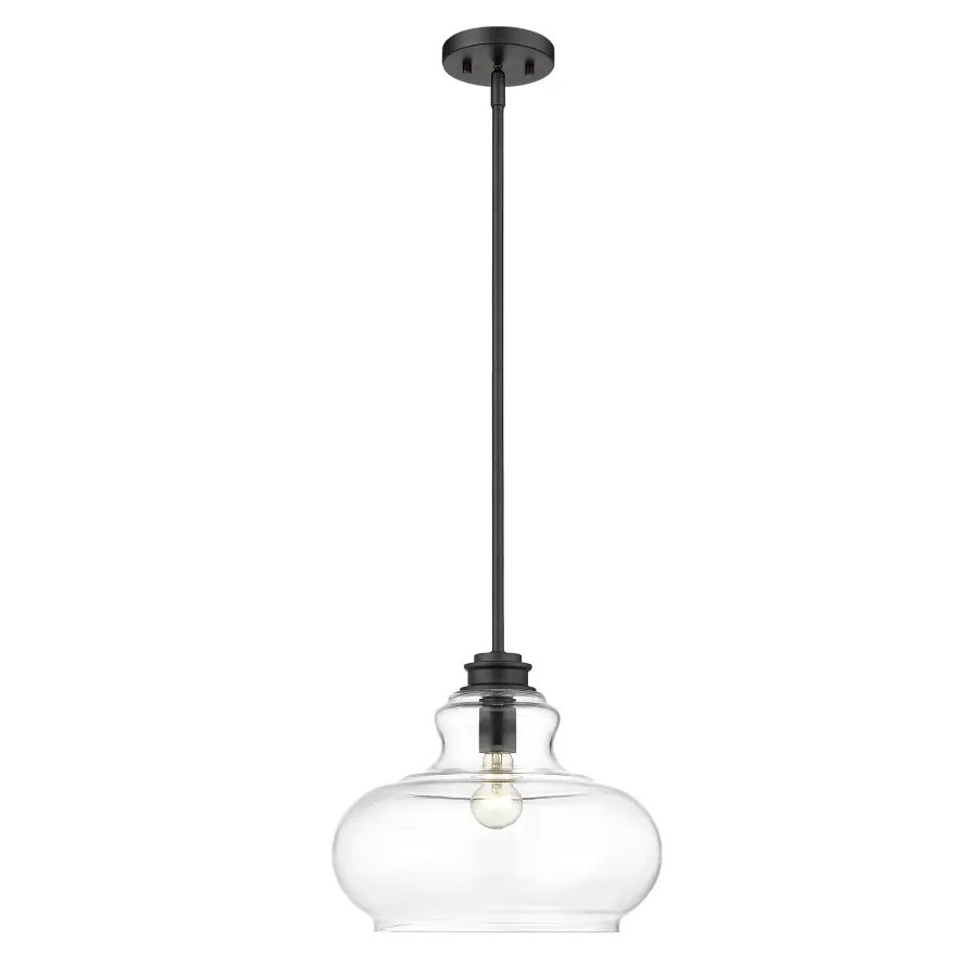 Torrel 1-Light Pendant in Matte Black - Image 4