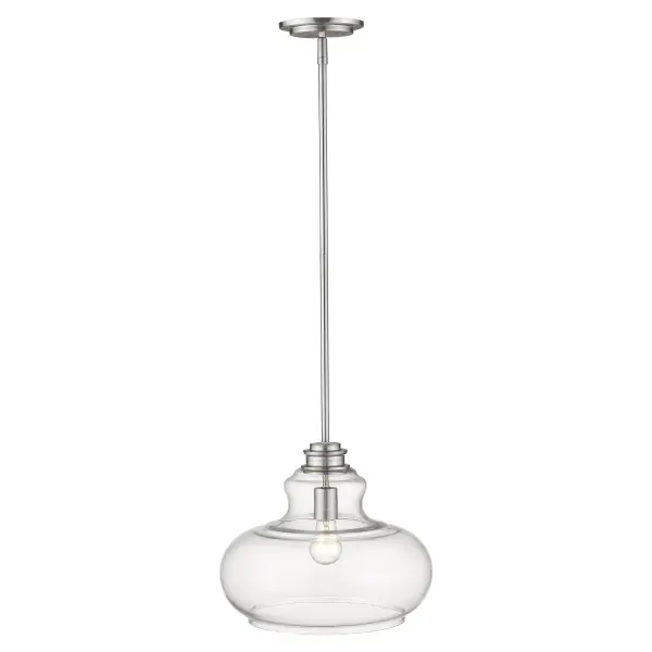 Torrel 1-Light Pendant in Satin Nickel - Image 3