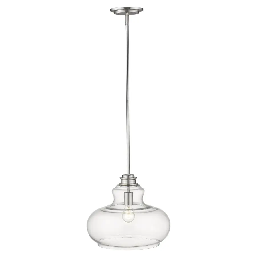 Torrel 1-Light Pendant in Satin Nickel - Image 3