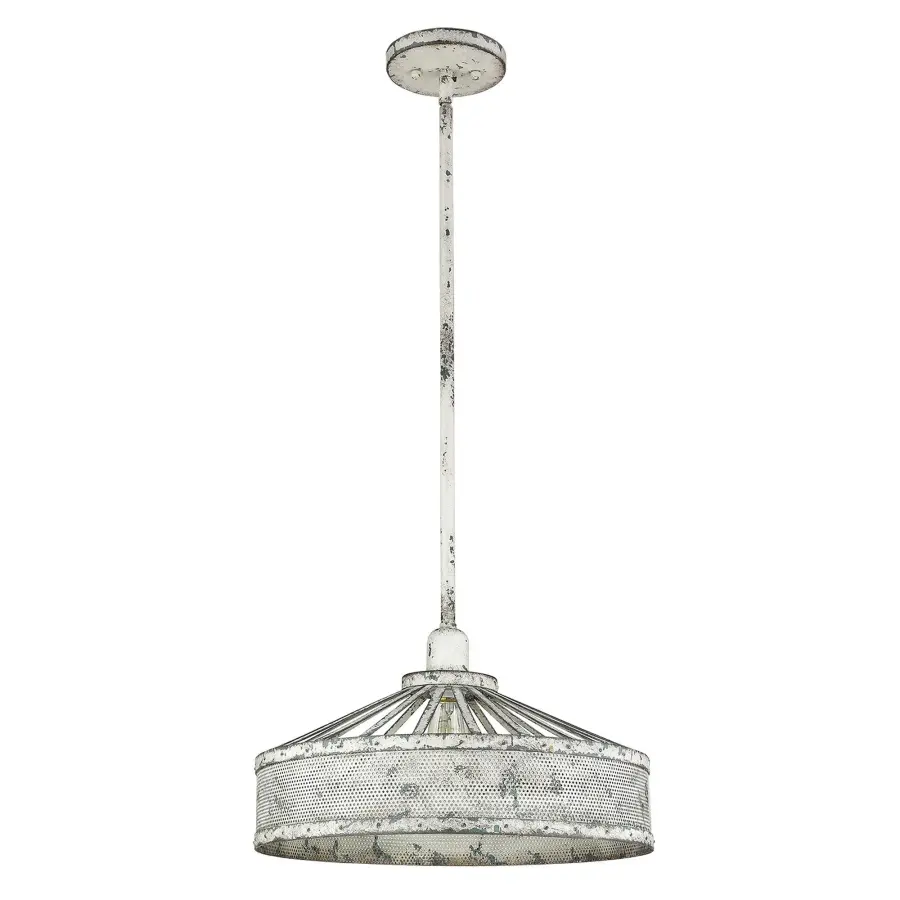 Iris 1-Light Pendant in Antique Iron - Image 1