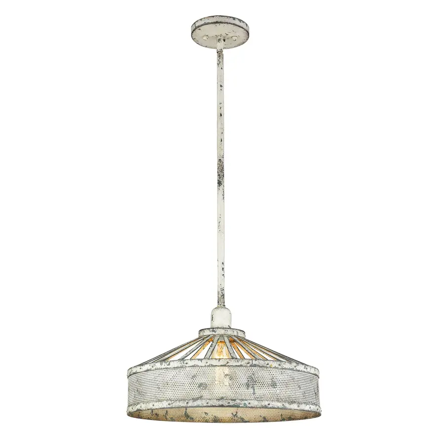 Iris 1-Light Pendant in Antique Iron - Image 2