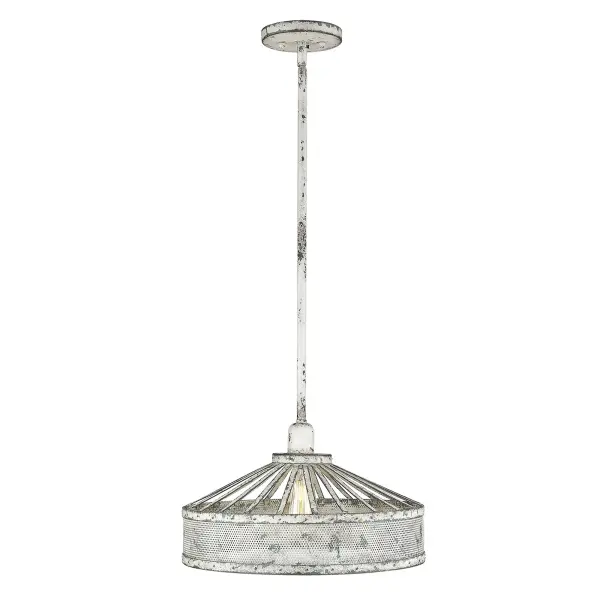 Iris 1-Light Pendant in Antique Iron - Image 3