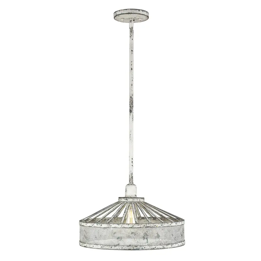 Iris 1-Light Pendant in Antique Iron - Image 3
