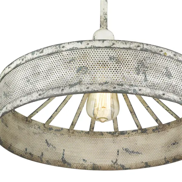 Iris 1-Light Pendant in Antique Iron - Image 4