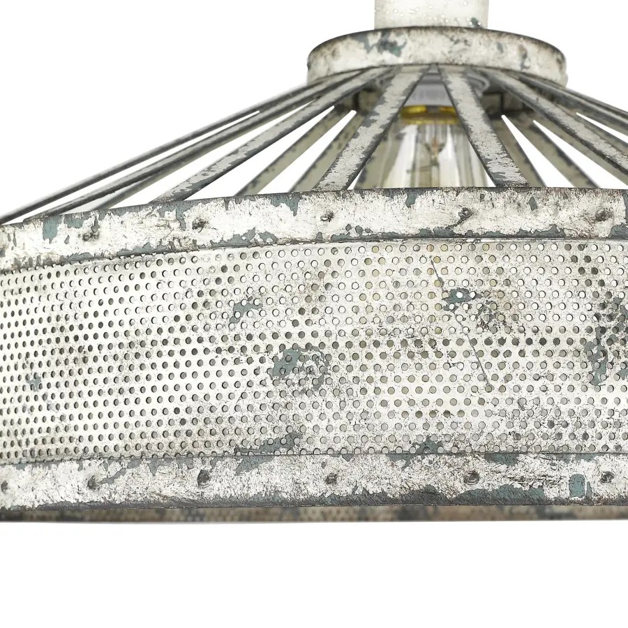 Iris 1-Light Pendant in Antique Iron - Image 5