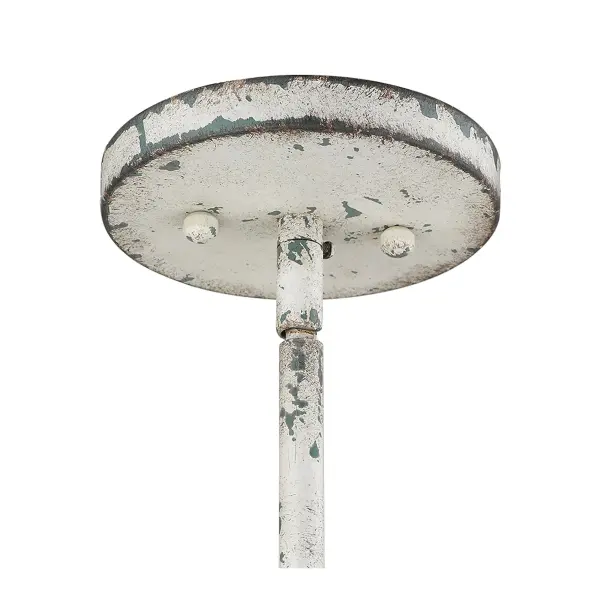 Iris 1-Light Pendant in Antique Iron - Image 7