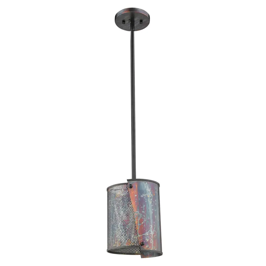 Ryker 1-Light Pendant in Bronze Patina - Image 1