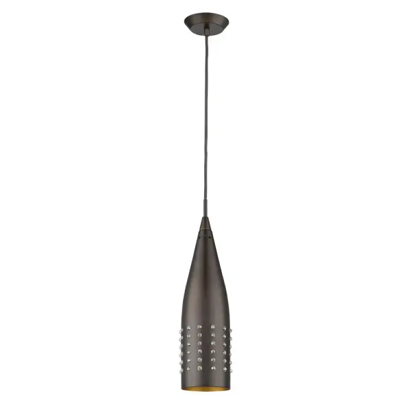 The Prism pendant delivers contemporary industrial style in a compact 3-inch profile. Its oil rubbed bronze finish and steel construction offer durability and versatility for various residential and light commercial applications.