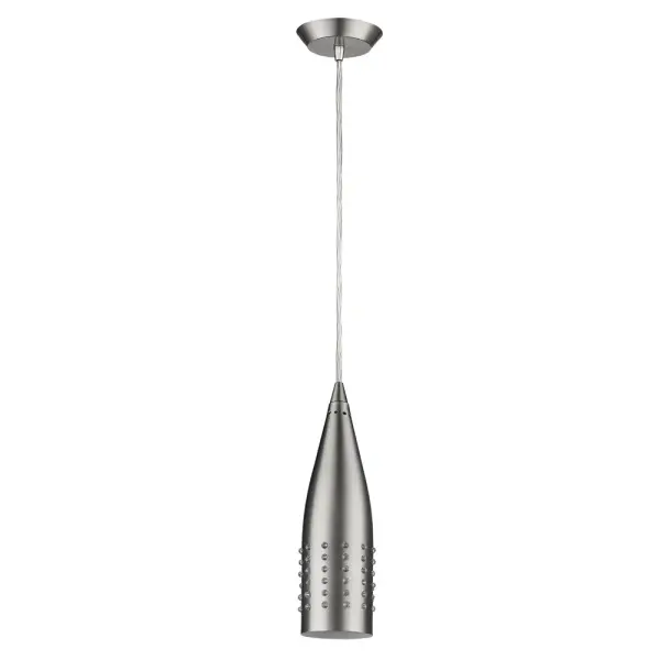 The Prism 1-Light Pendant delivers clean, modern style in a compact 3-inch profile. Its satin nickel finish and prism glass shade create elegant light diffusion perfect for task lighting or accent applications.
