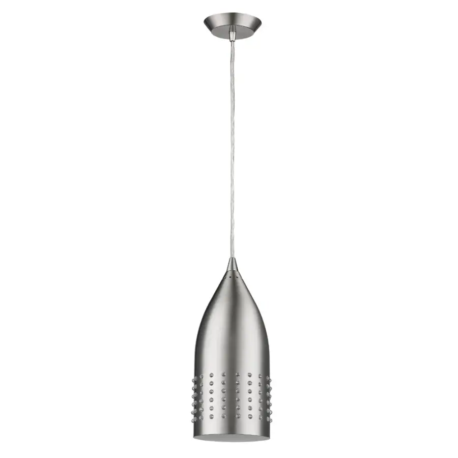 Prism 1-Light Pendant in Satin Nickel