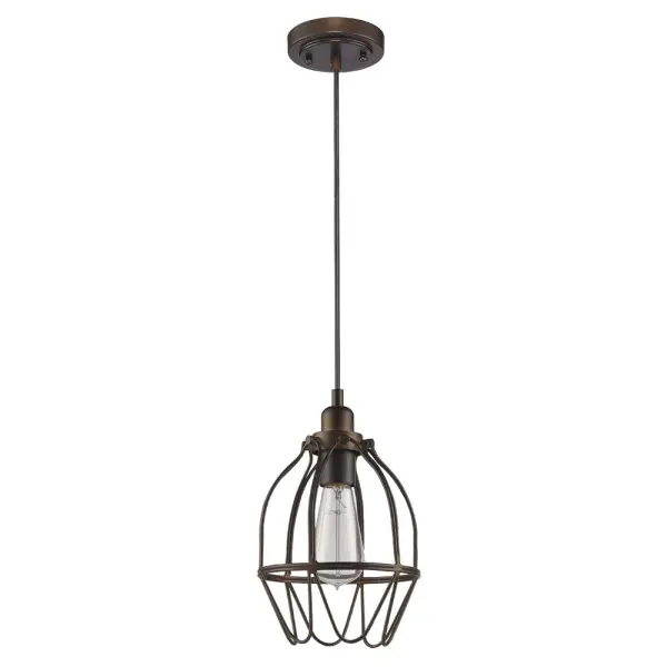 Loft 1-Light Mini Pendant in Oil Rubbed Bronze