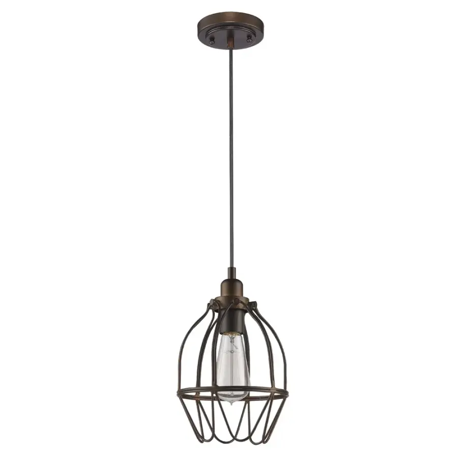 Loft 1-Light Mini Pendant in Oil Rubbed Bronze