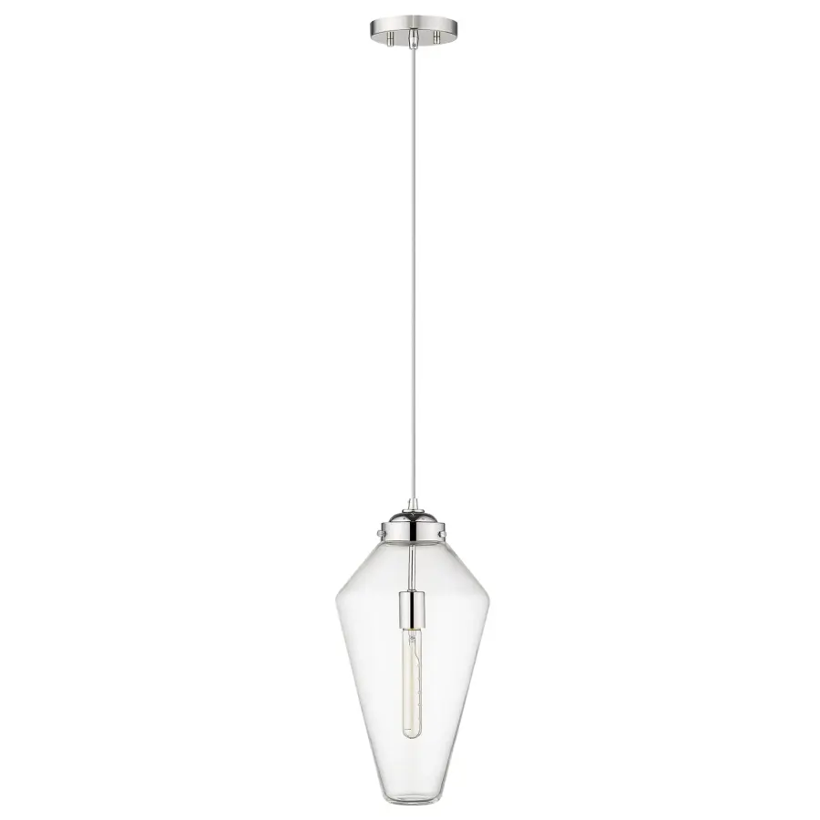 Ballina 1-Light Mini-Pendant in Polished Nickel - Image 1