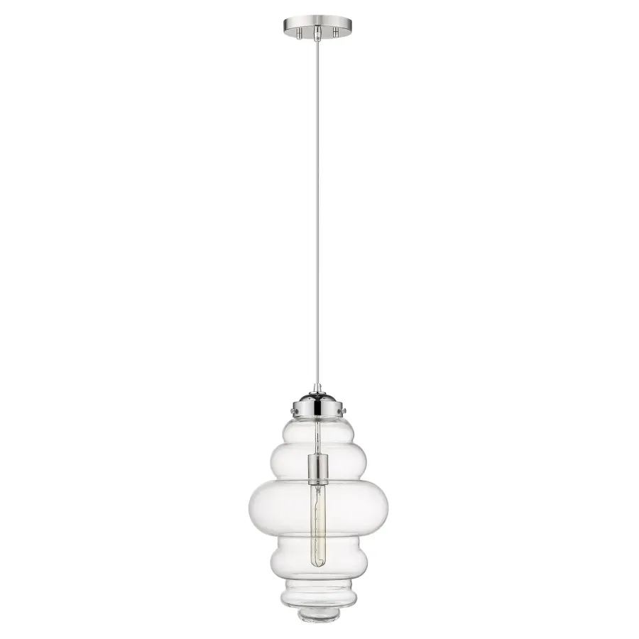 Ballina 1-Light Mini Pendant in Polished Nickel - Image 1