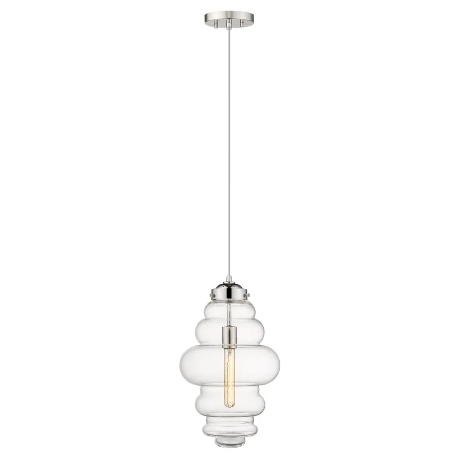 Ballina 1-Light Mini Pendant in Polished Nickel - Image 3