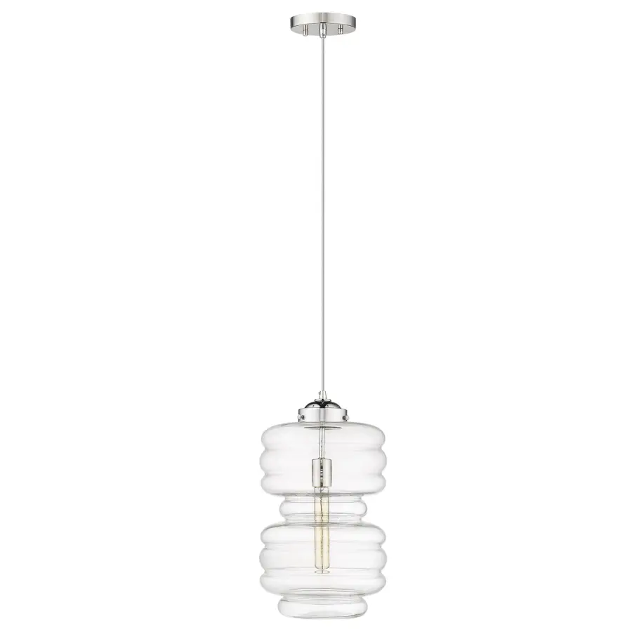 Ballina 1-Light Mini Pendant in Polished Nickel - Image 1