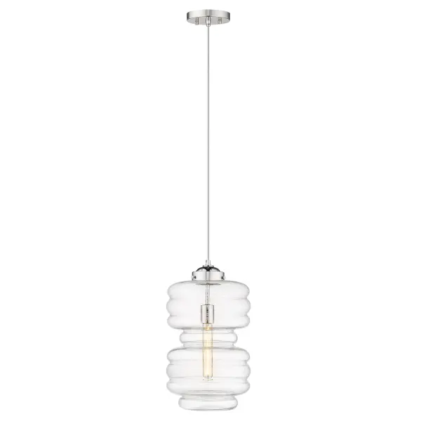 Ballina 1-Light Mini Pendant in Polished Nickel - Image 2