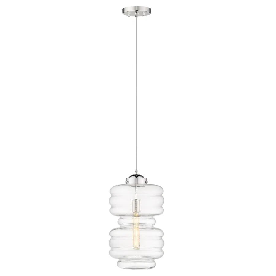 Ballina 1-Light Mini Pendant in Polished Nickel - Image 2