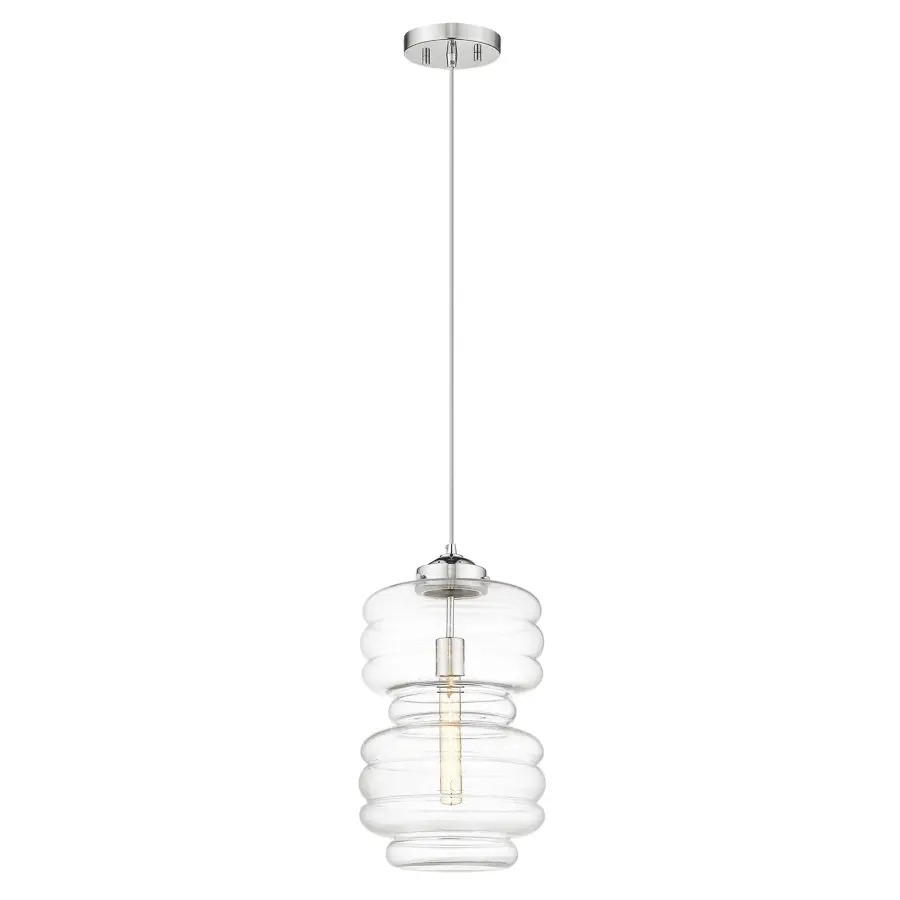 Ballina 1-Light Mini Pendant in Polished Nickel - Image 3