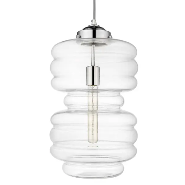 Ballina 1-Light Mini Pendant in Polished Nickel - Image 4