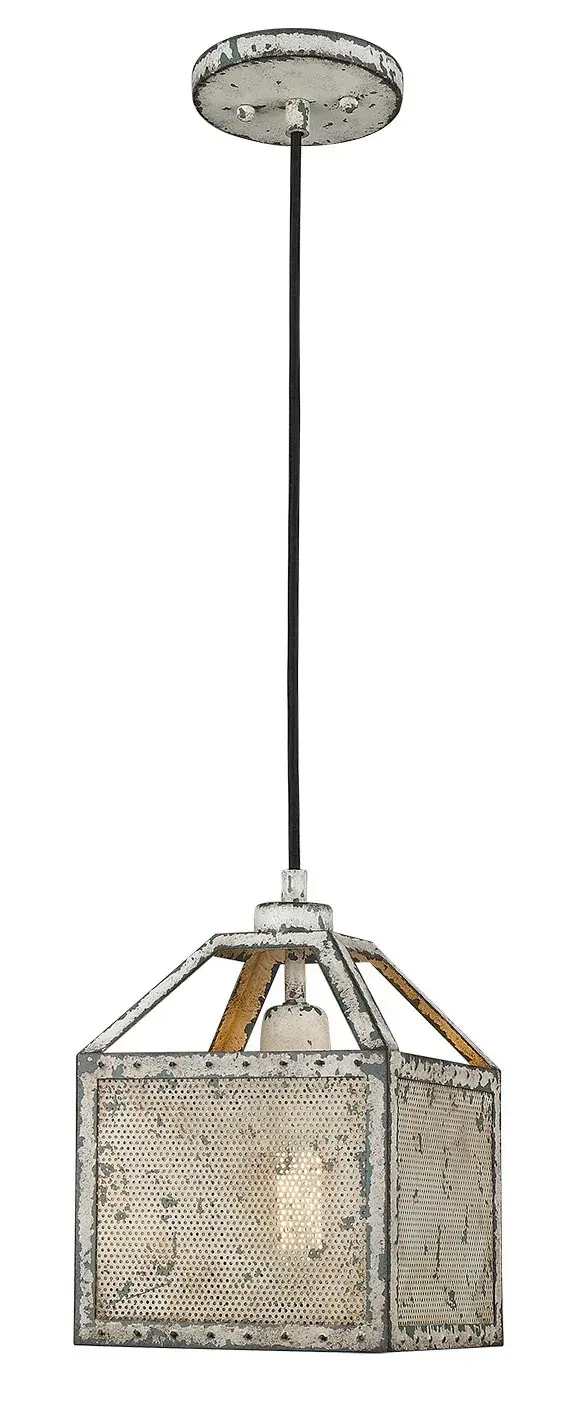 Iris 1-Light Pendant in Antique Iron - Image 2