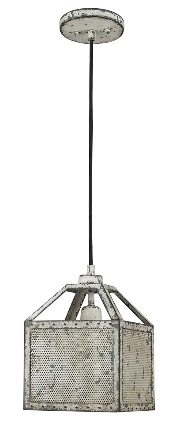 Iris 1-Light Pendant in Antique Iron - Image 3