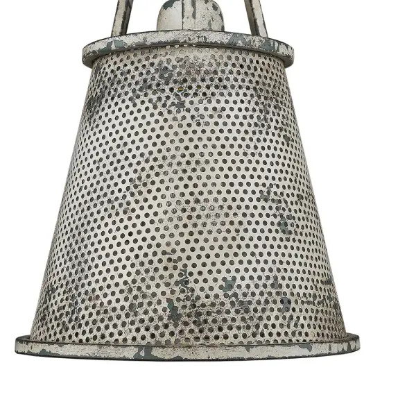 Iris 1-Light Pendant in Antique Iron - Image 3