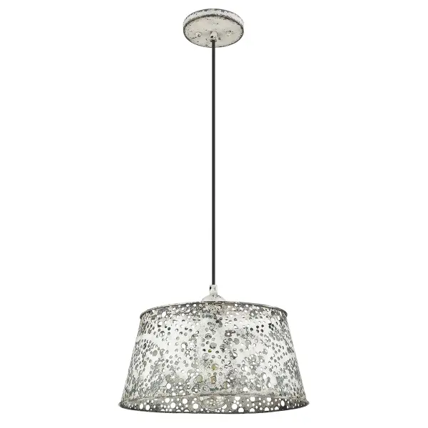 Iris 1-Light Pendant in Antique Iron - Image 1