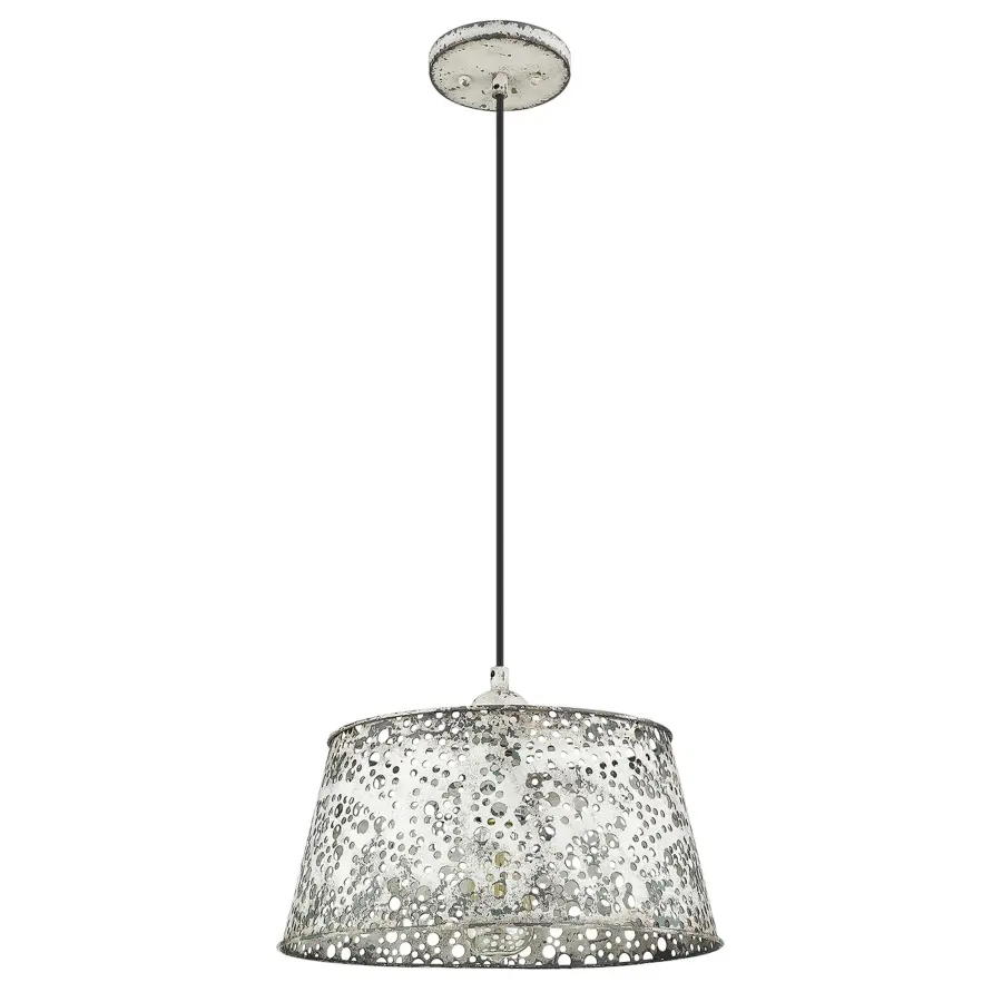 Iris 1-Light Pendant in Antique Iron - Image 1