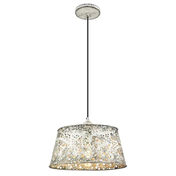 Iris 1-Light Pendant in Antique Iron - Image 2