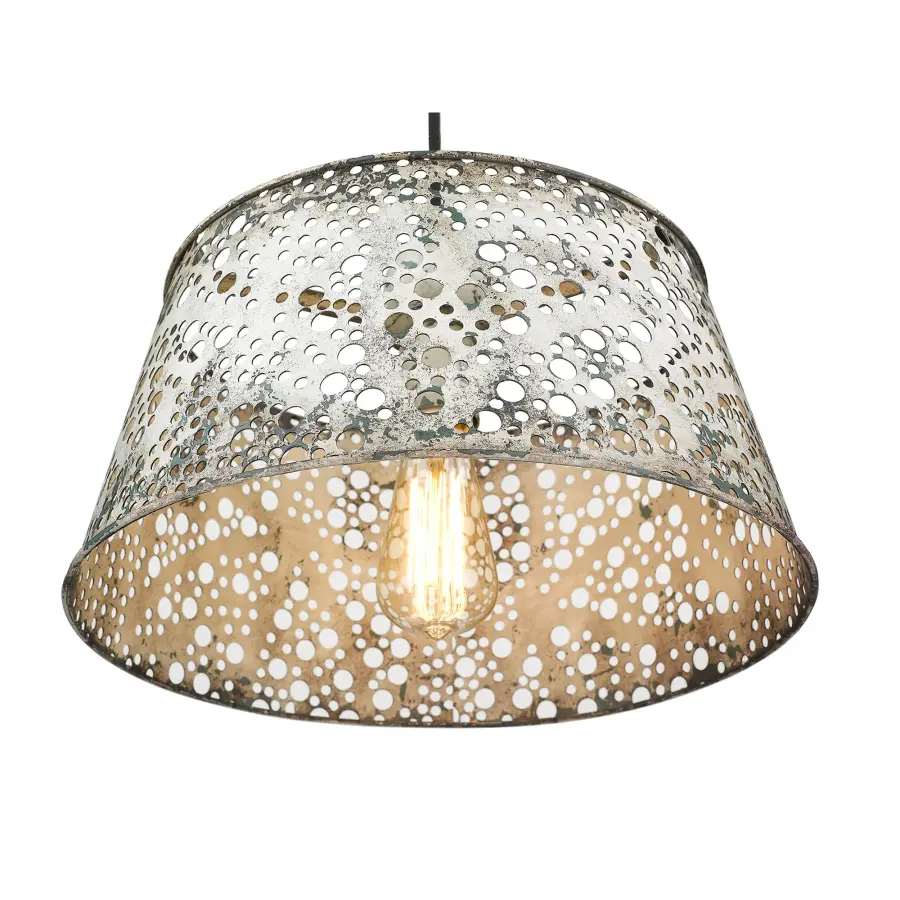 Iris 1-Light Pendant in Antique Iron - Image 5