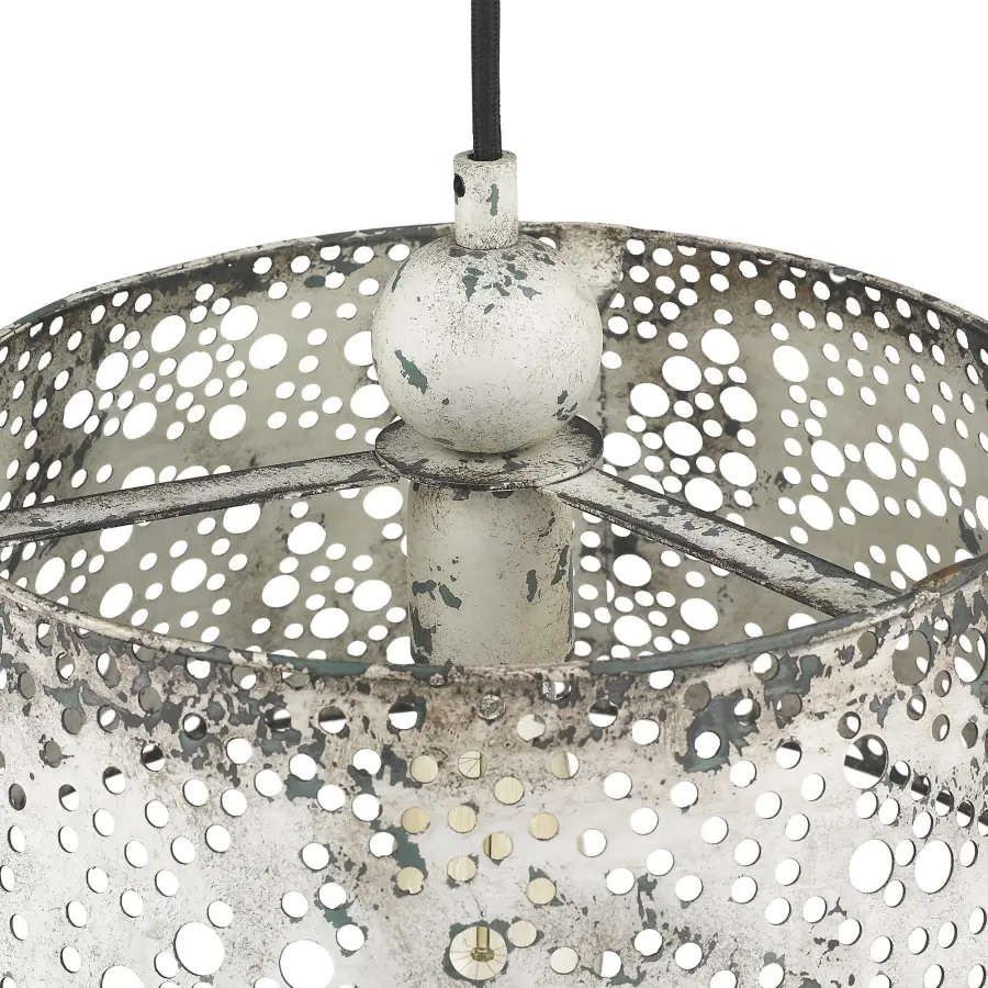 Iris 1-Light Pendant in Antique Iron - Image 7