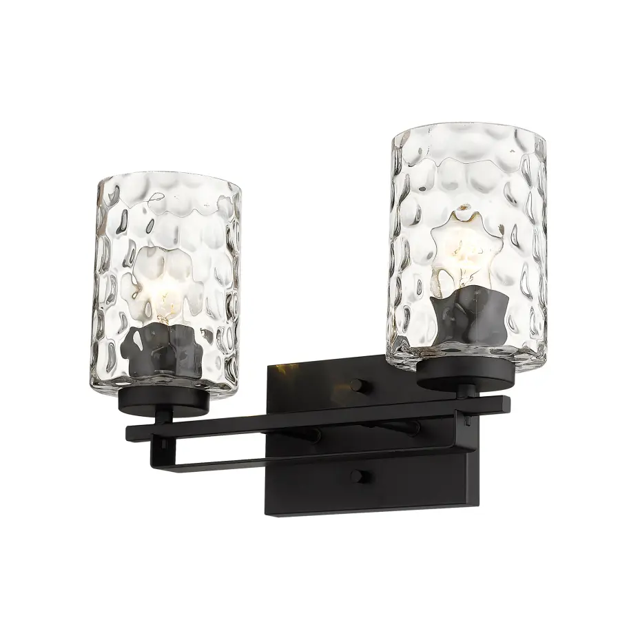 Livvy 2-Light Vanity in Matte Black - Image 2