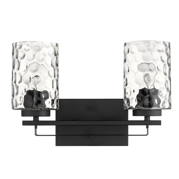 Livvy 2-Light Vanity in Matte Black - Image 3