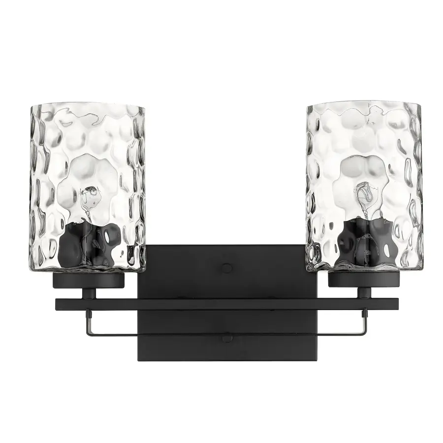 Livvy 2-Light Vanity in Matte Black - Image 3