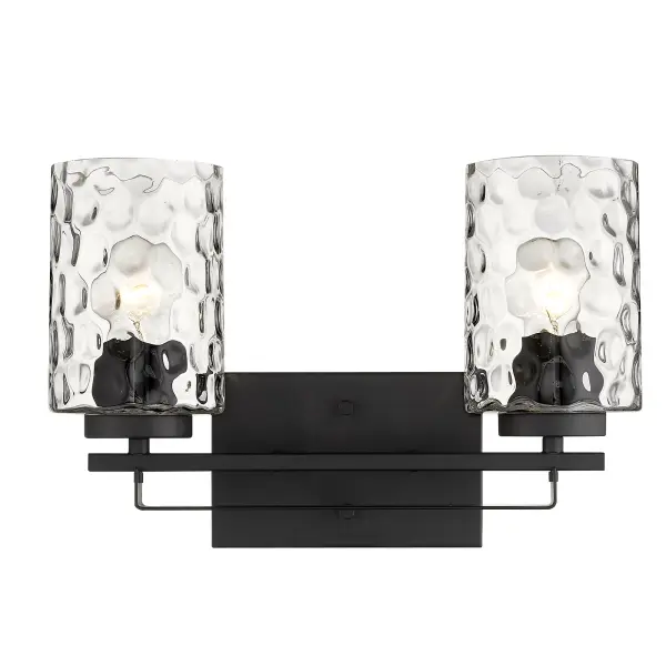 Livvy 2-Light Vanity in Matte Black - Image 4