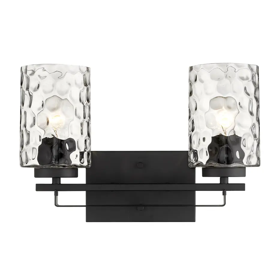 Livvy 2-Light Vanity in Matte Black - Image 4