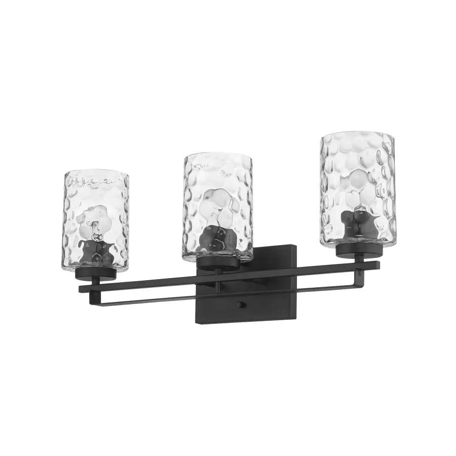 Livvy 3-Light Vanity in Matte Black - Image 1