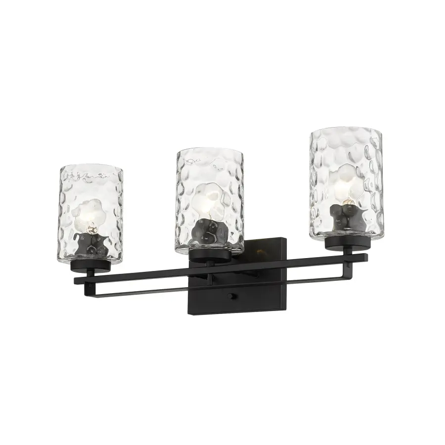 Livvy 3-Light Vanity in Matte Black - Image 2
