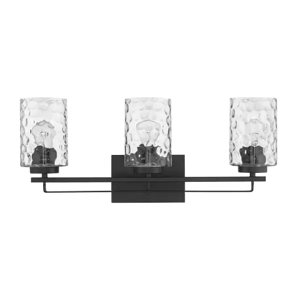 Livvy 3-Light Vanity in Matte Black - Image 3