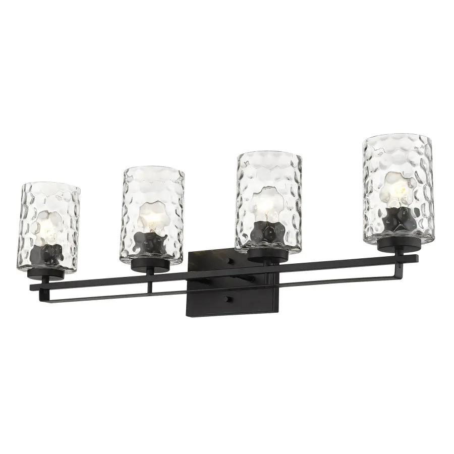 Livvy 4-Light Vanity in Matte Black - Image 2
