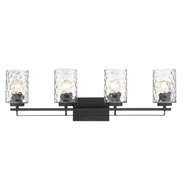 Livvy 4-Light Vanity in Matte Black - Image 4
