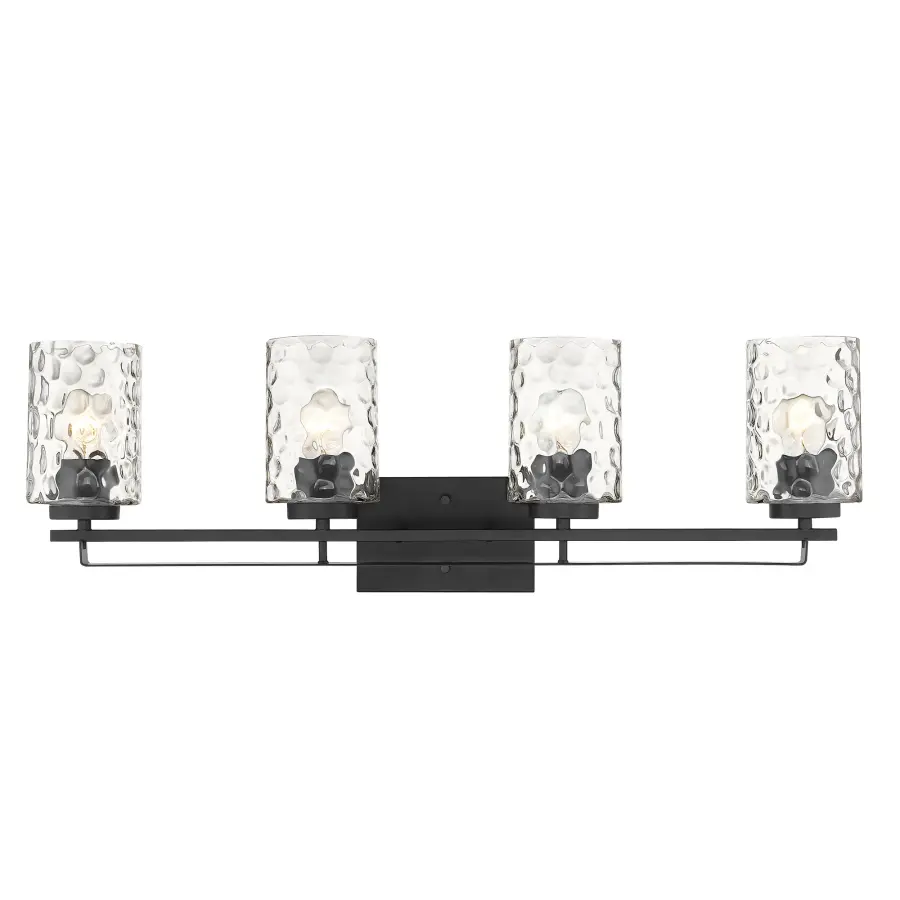 Livvy 4-Light Vanity in Matte Black - Image 4