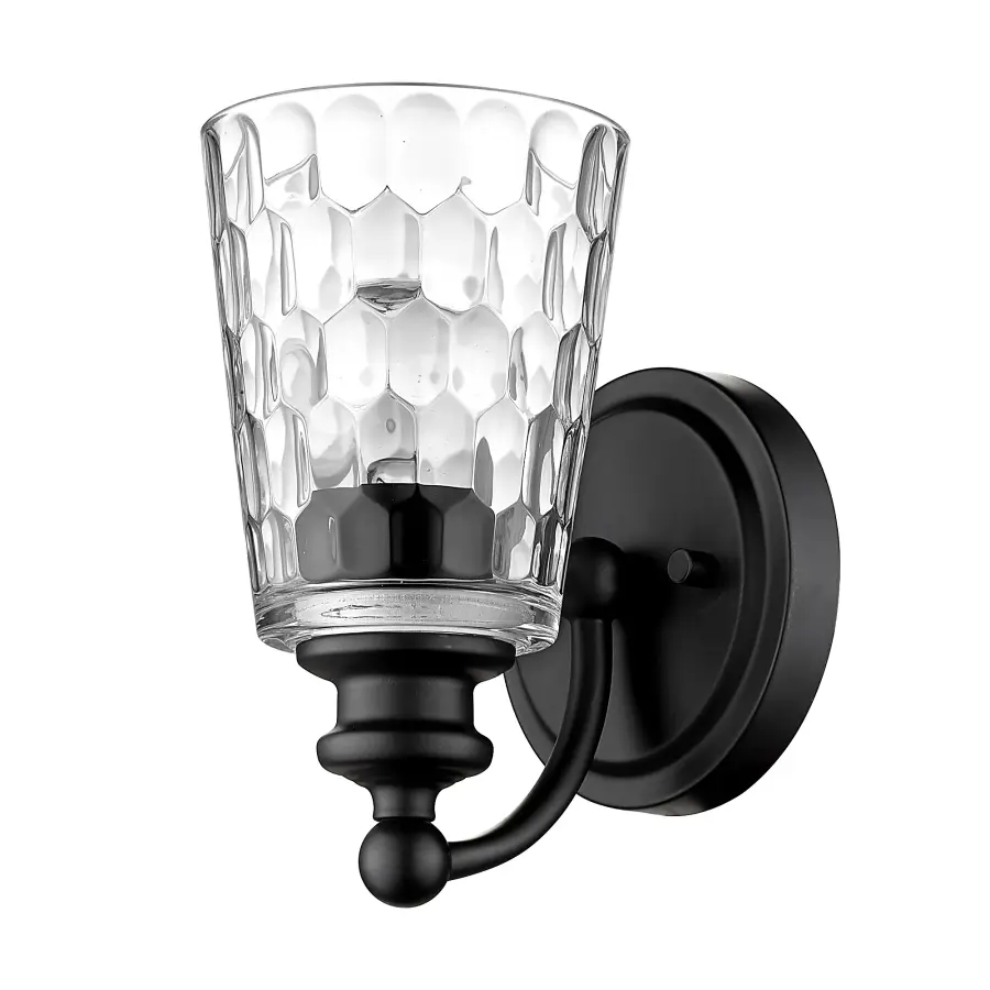Mae 1-Light Sconce in Matte Black - Image 1