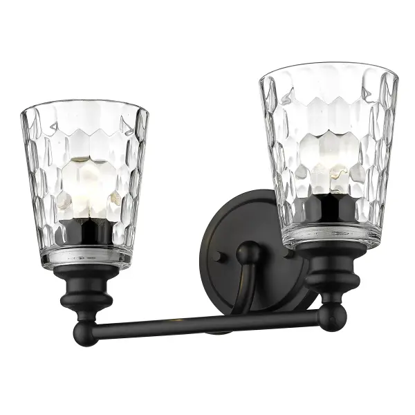 Mae 2-Light Vanity in Matte Black - Image 2