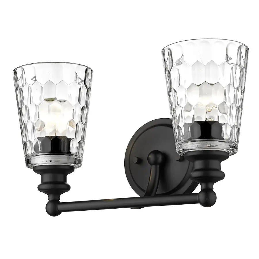 Mae 2-Light Vanity in Matte Black - Image 2